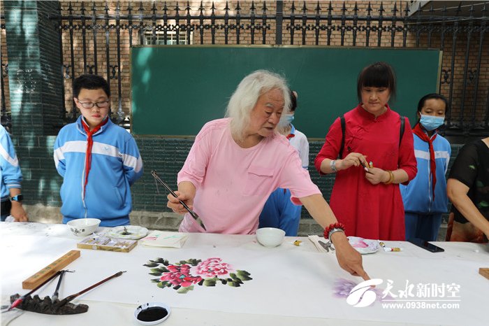 天水市伏羲路逸夫小学春季运动会,天水伏羲路逸夫小学国学进校园