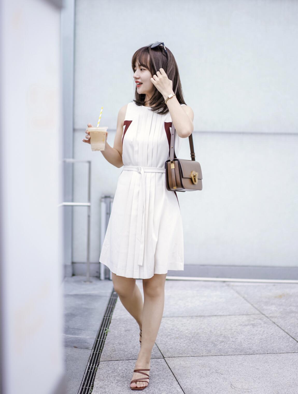 155矮个子连衣裙穿搭,155小个子穿搭格子长裙