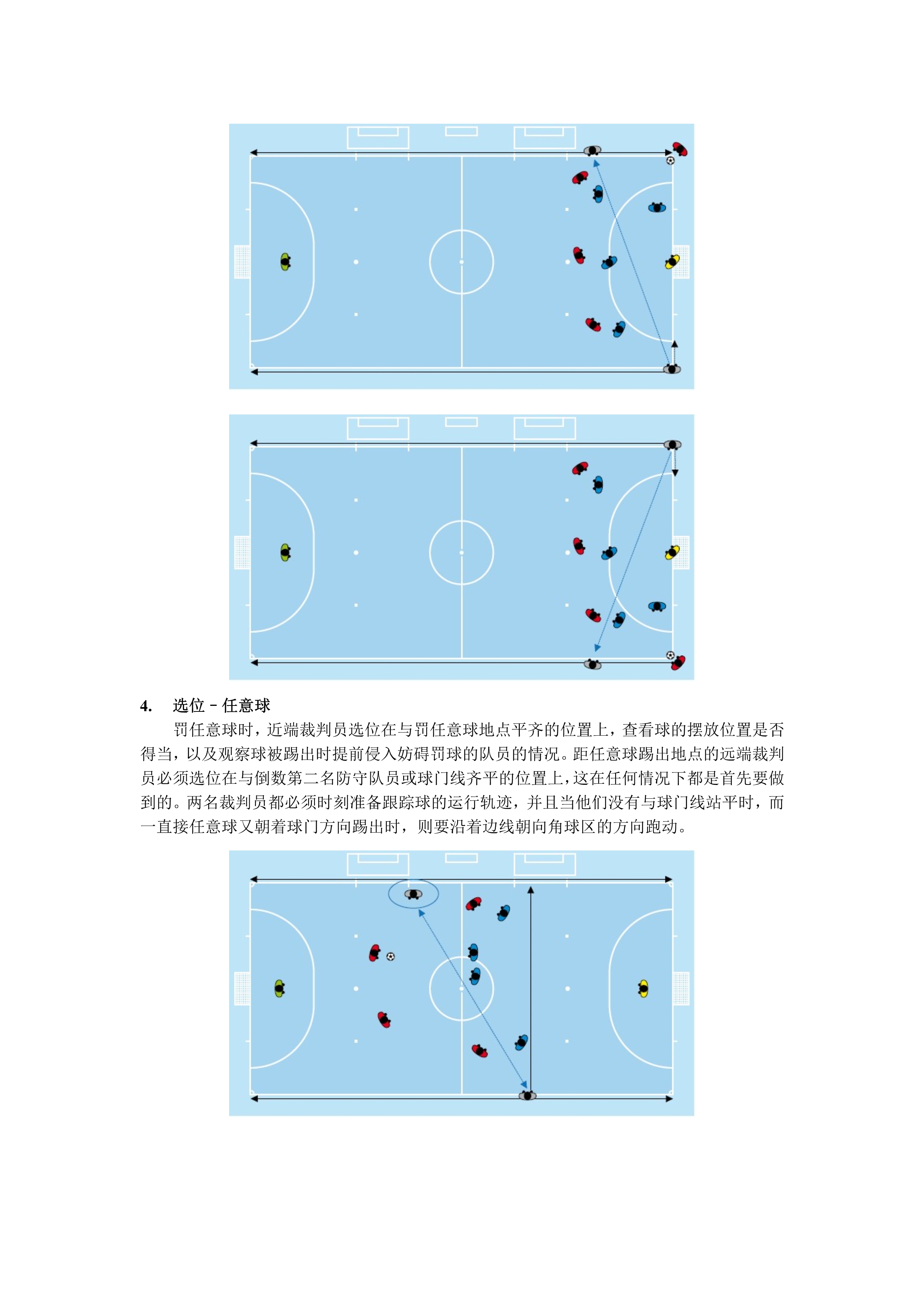 五人制足球裁判全场跑动还是半场,室内五人制足球裁判教学