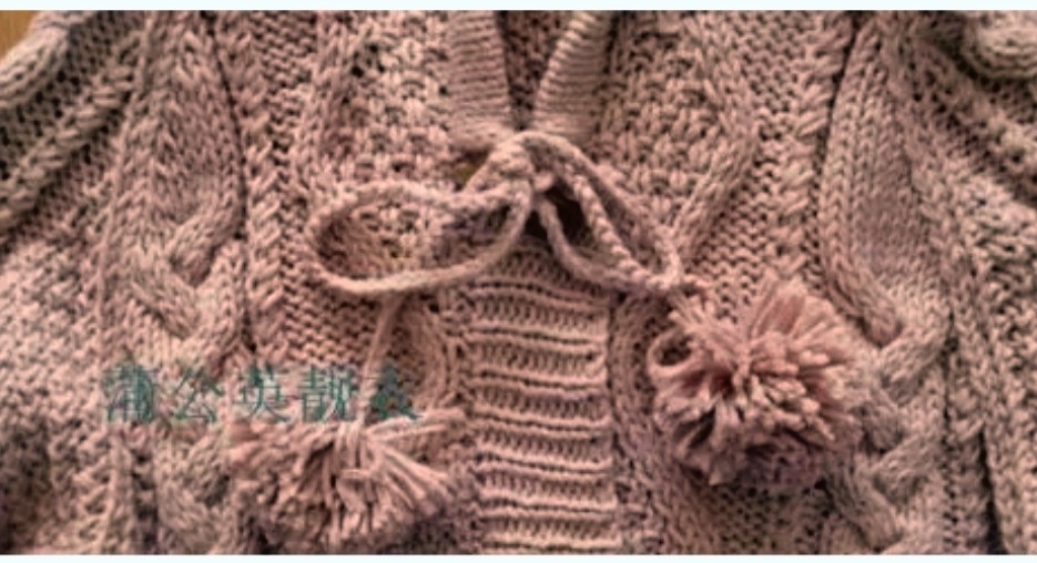 长款戴帽子大衣编织，冬天织一件很暖和