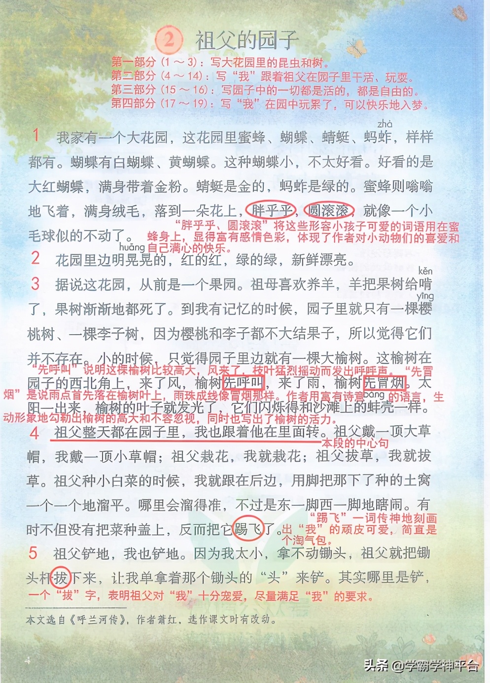 五年级下册语文第一单元讲解,五年级语文下册第一单元知识整理