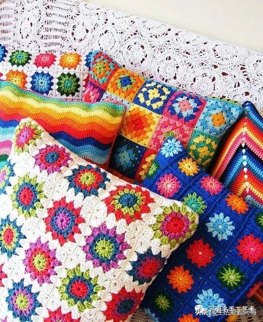 独一无二的抱枕套钩织教程,枕头套毛线钩织教程视频