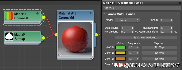 3Dmax国外教程，Corona的MultiMap随机纹理贴图在实际中的应用