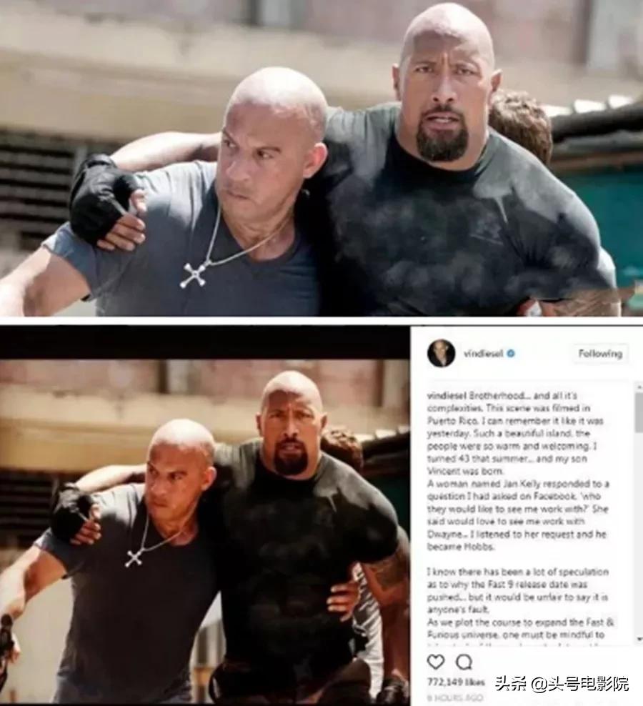 保罗沃克和范迪塞尔分离图片,速度与激情7保罗沃克真实死因