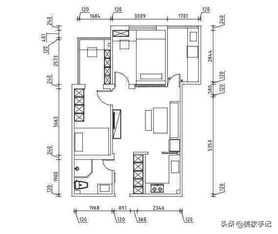 小户型极简生活的家,她家只有50平米