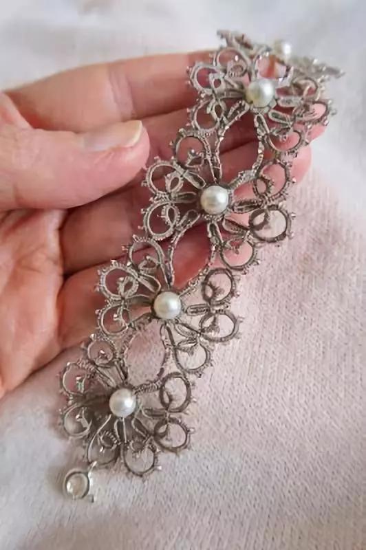 全银饰手工编织手链教程,银线编项链教程