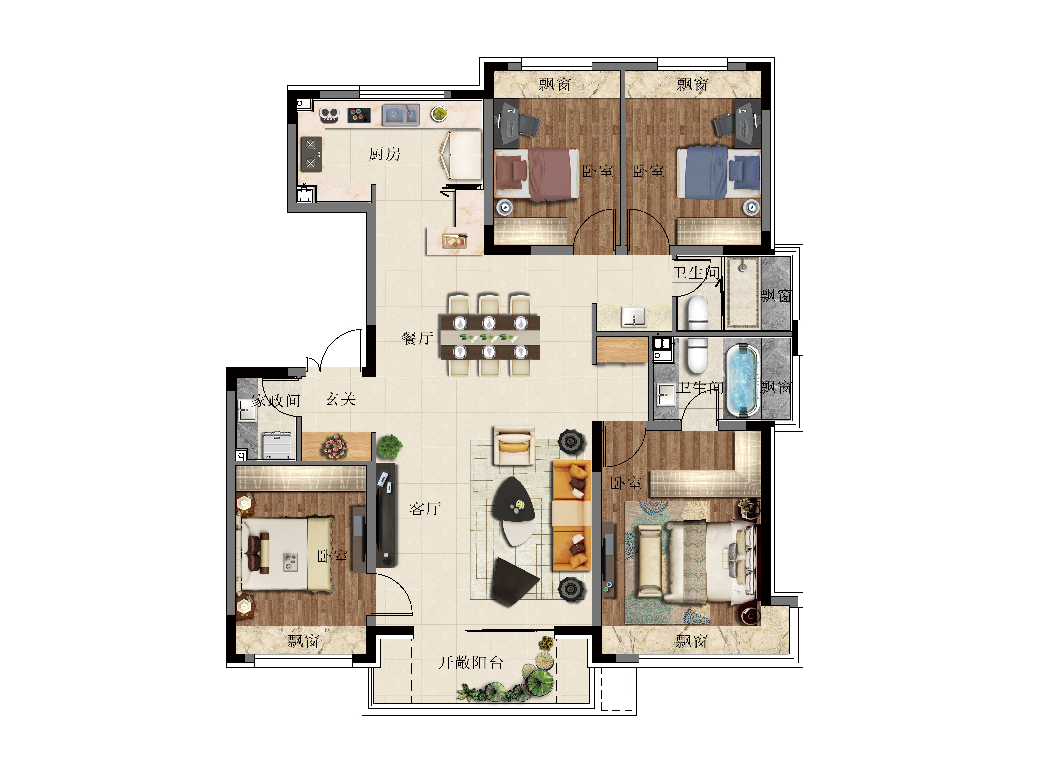 长春万科翡翠学院4层洋房,万科翡翠学苑长春170平