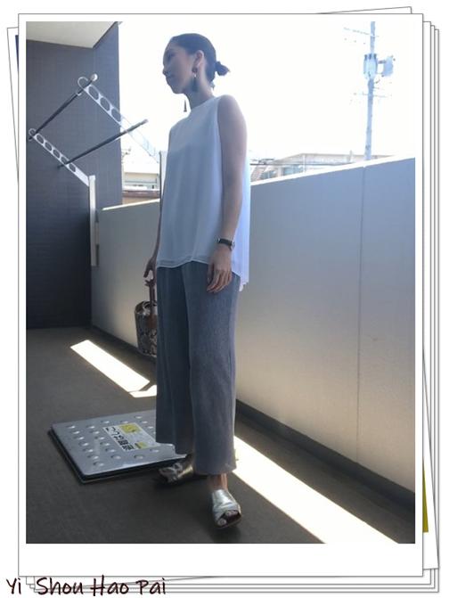 优衣库穿搭夏季女生阔腿裤,优衣库窄版阔腿纯棉女裤