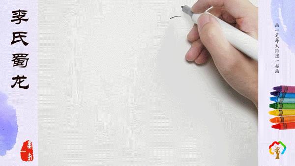 水笔画恐龙,水笔画龙腾虎跃