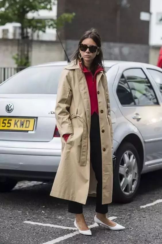 韩版风衣怎么穿最好看,这个春天的美丽穿搭