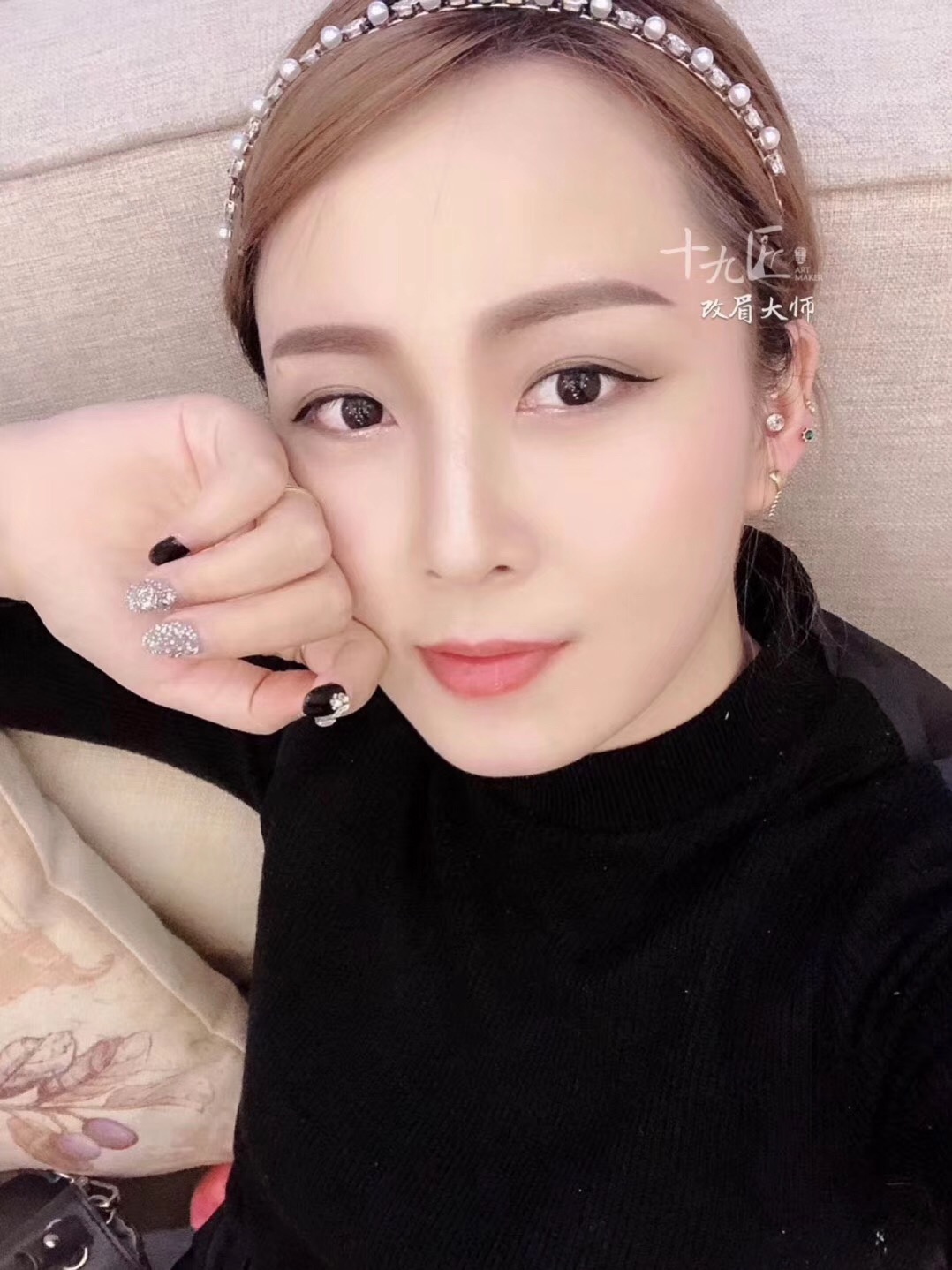 纹眉如何根据顾客的肤色配色,新手纹眉怎么选颜色好一点