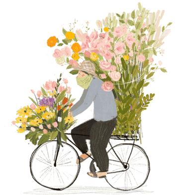 荆报鲜花坊，爱你花束，红玫瑰+栀子叶+勿忘我，78元空运全国包邮