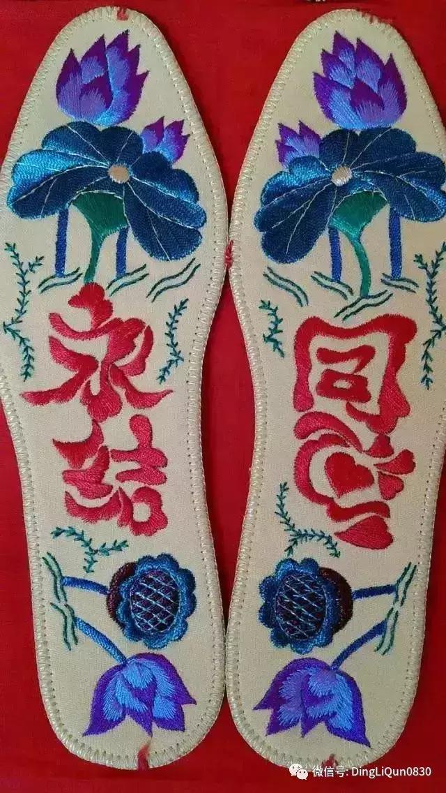 鞋垫上的刺绣艺术欣赏,鞋垫刺绣怎么刺绣熊猫嘴巴