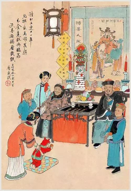 100首诗词100张风俗图太美了,100幅中国古风俗画
