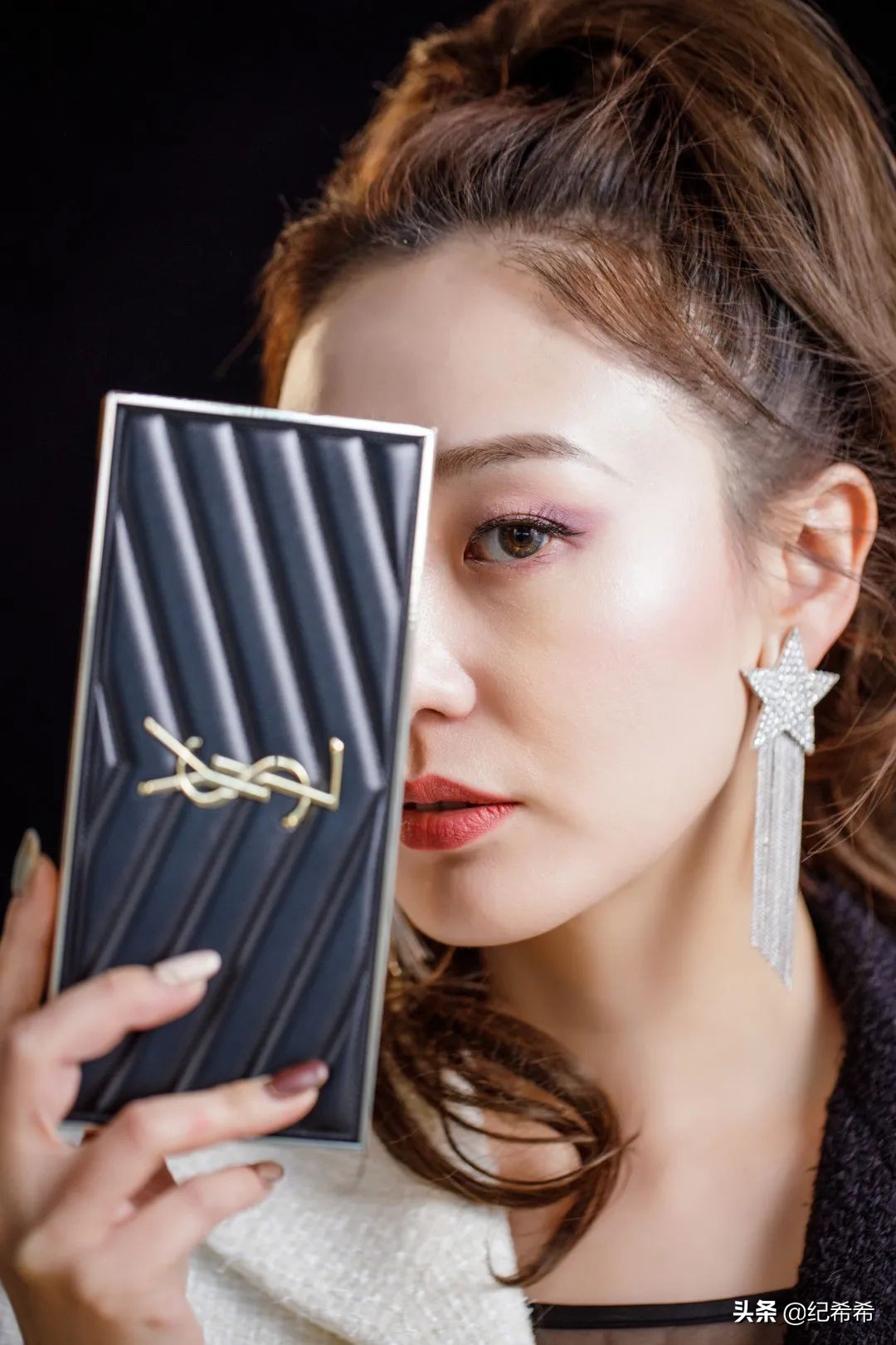 妆容分享红色眼影盘,妆容分享高光