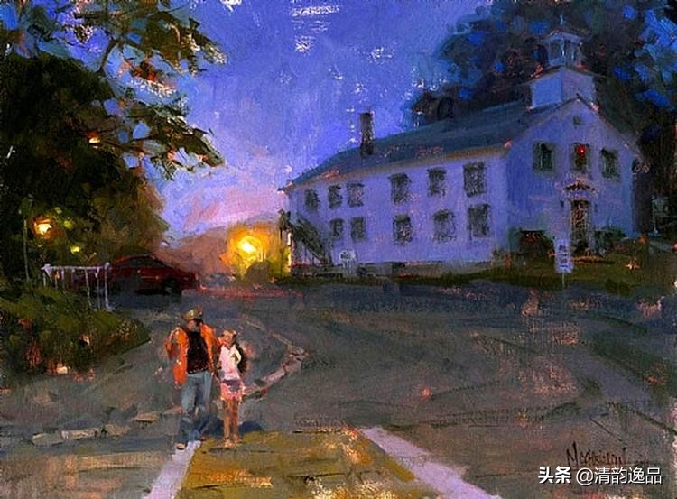 美国艺术家乔biwler油画作品赏析,丽莎印象派油画欣赏
