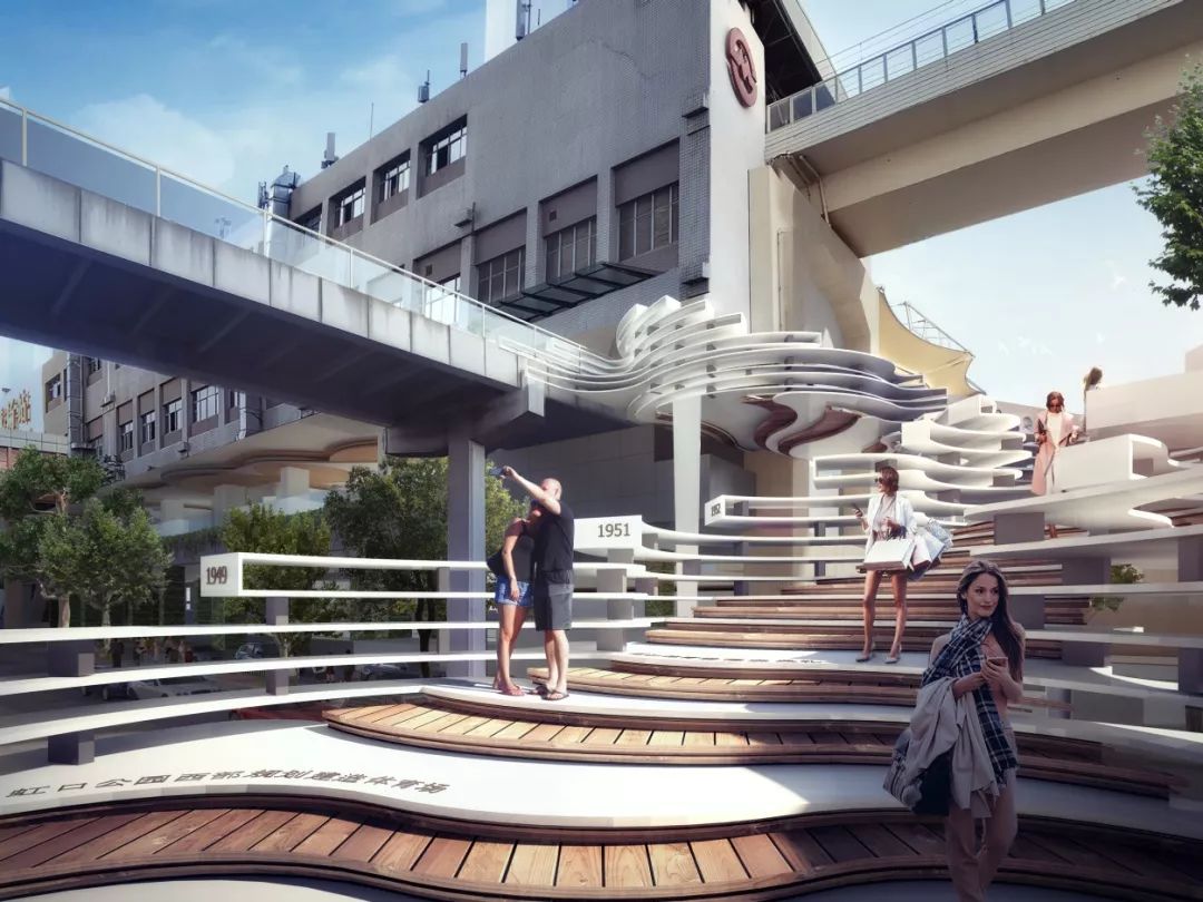 “活力纽带”焕活桥下空间-虹口足球场站桥下空间设计