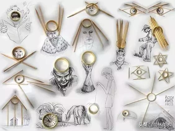 100种插画创意方法,好看的小插画铅笔