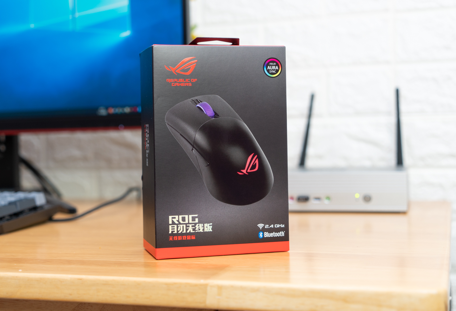 rog月刃无线鼠标,rog鼠标月刃36k开箱