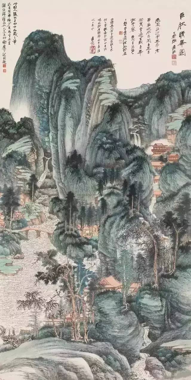 张大千山水画真迹大全,张大千十大经典神作