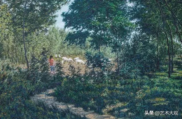 张冬峰油画风景作品欣赏,油画大师张晓刚
