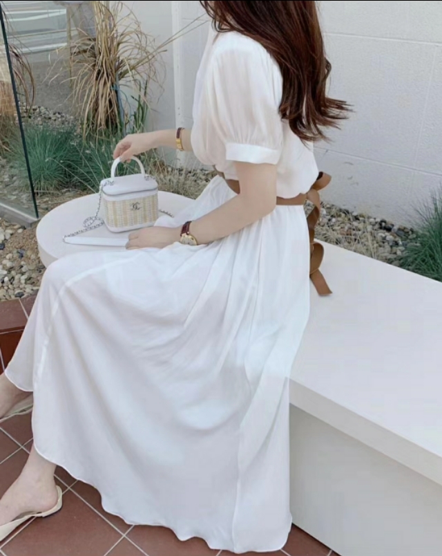 韩版小众设计感女裙,小众连衣裙夏季仙女裙