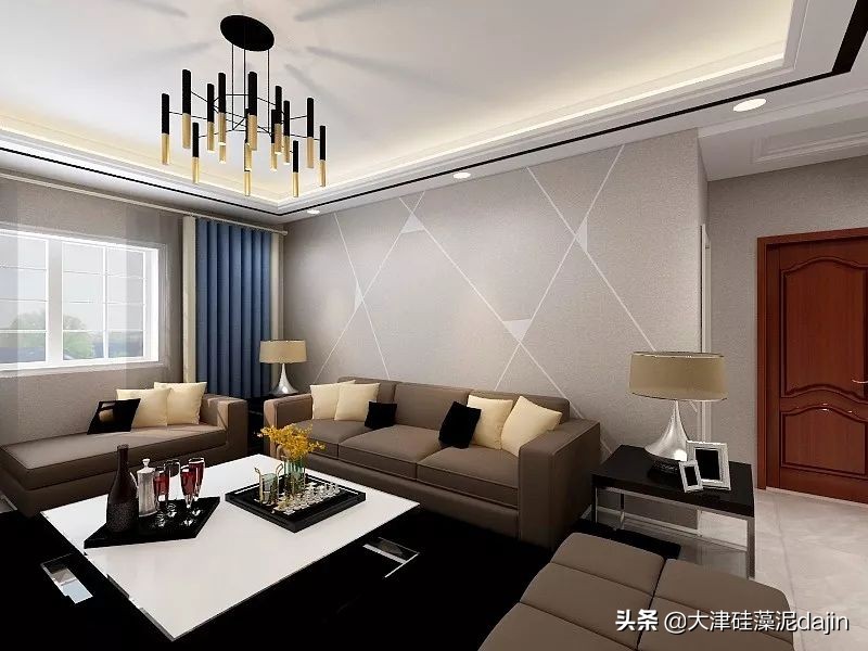 清荷园装修效果图,大津硅藻泥清菡系列