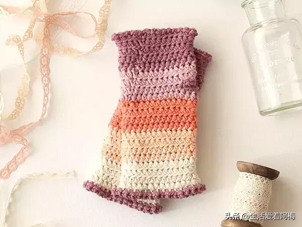 0-6个月的手套编织教程,冬季保暖简约手套编织视频教程