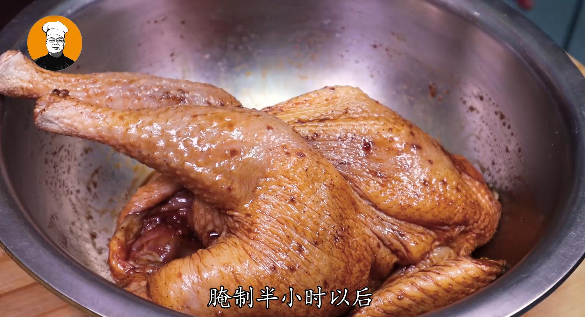 脆皮烤鸡做法全过程,烤鸡脆皮做法烤箱家庭版