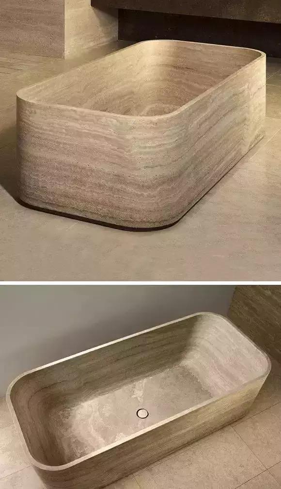 来,我请你洗澡,小编有个“价值10000000的石材浴缸”