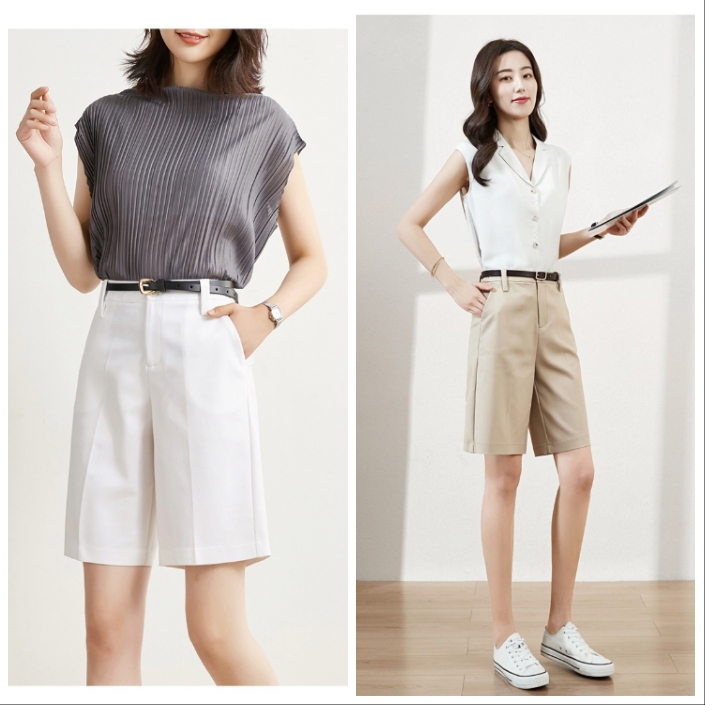 高腰裤搭配上衣显个子高,高腰裤搭配的上衣一整套秋冬款