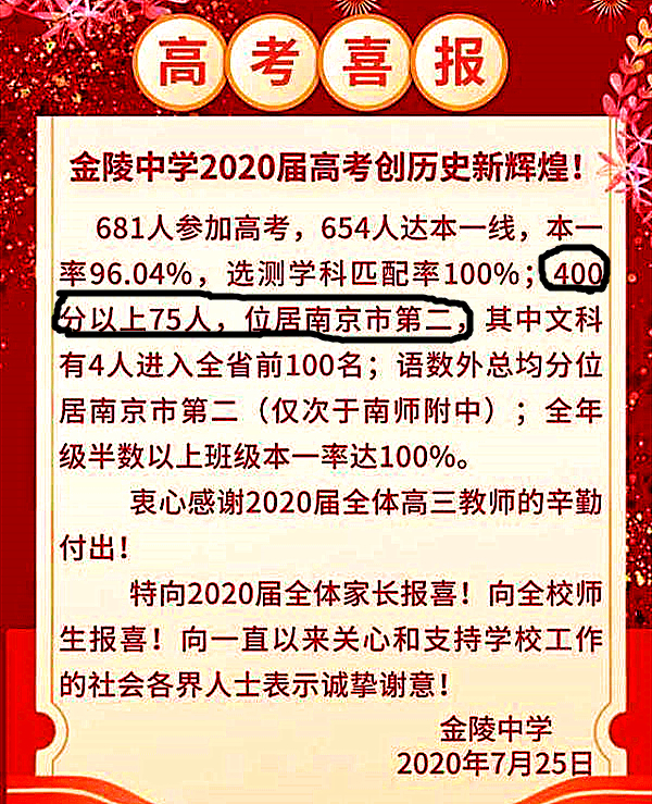 南京最厉害的十所高中排名,南京公认最牛的5所高中