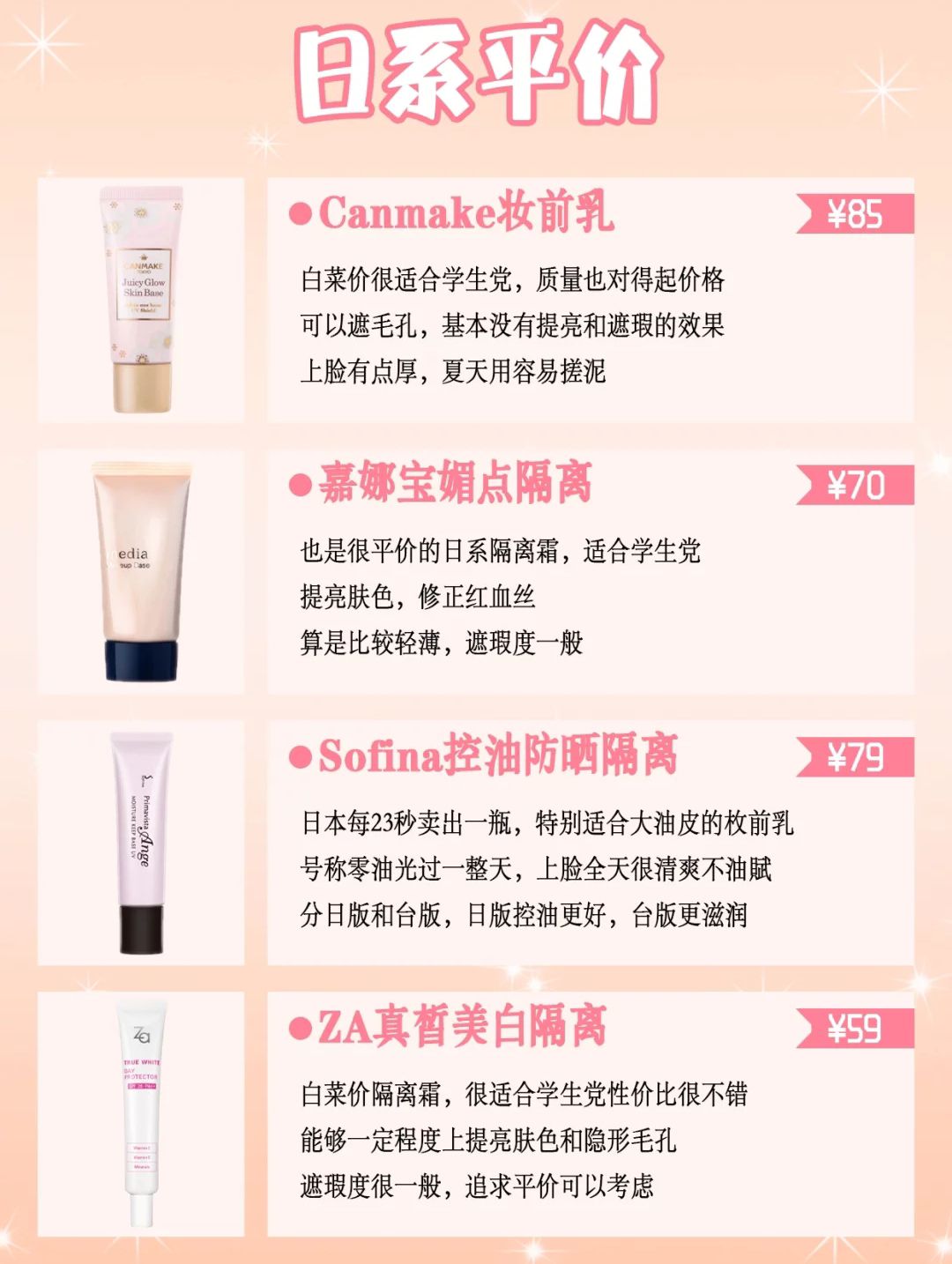 妆前乳隔离霜推荐公认好用第一名,兰芝隔离乳推荐