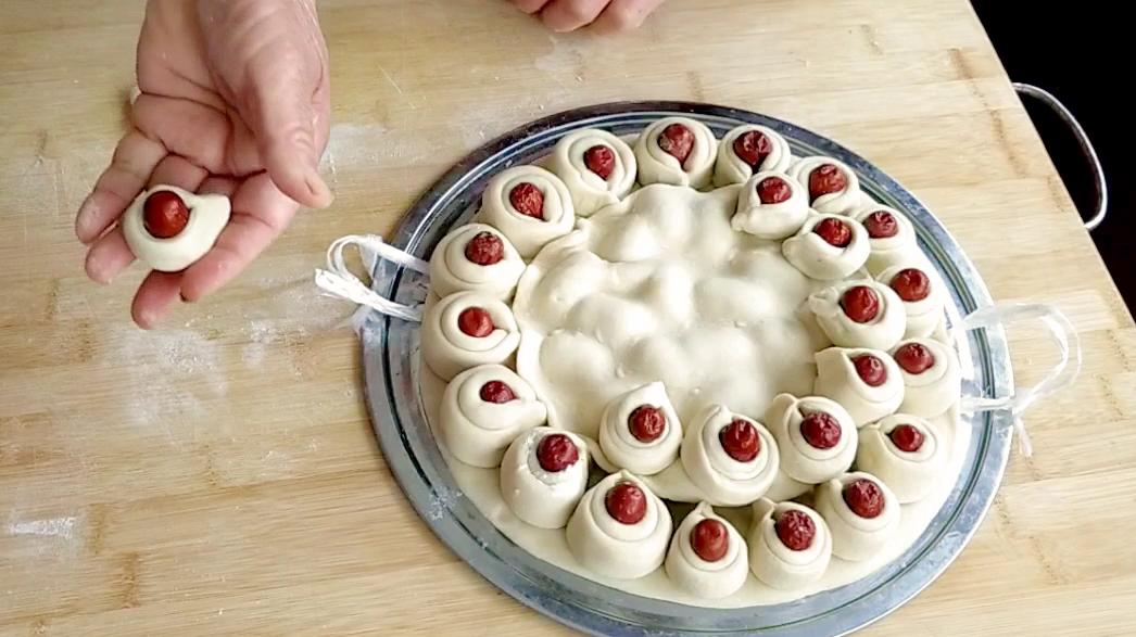 过年枣花鱼馒头怎么做,河南过年蒸的枣花馒头