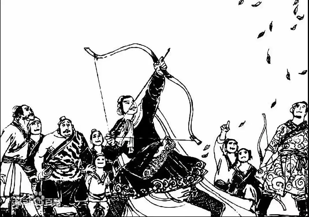 古代射箭百步穿杨,百步穿杨射中了什么