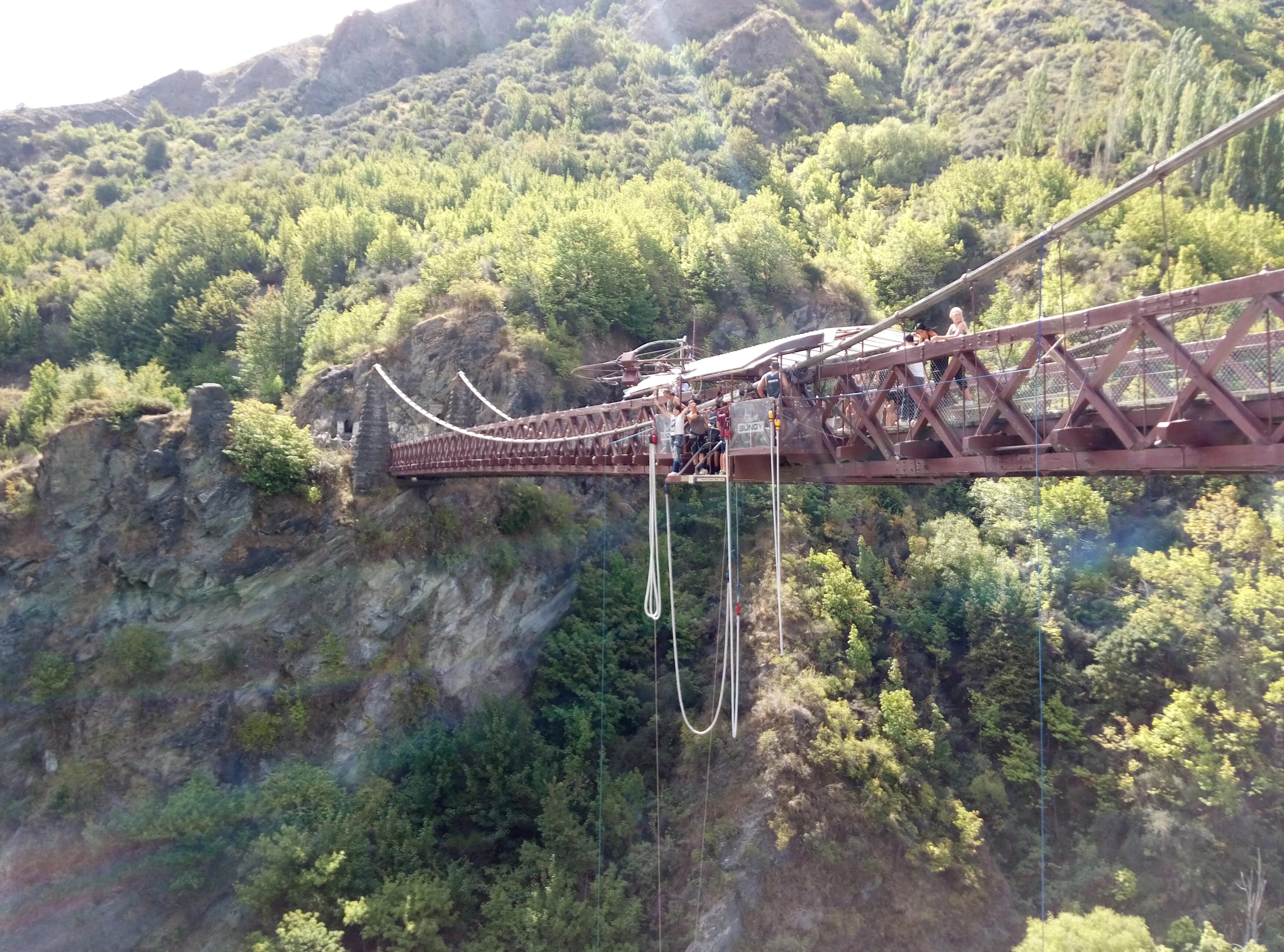 新西兰游记中土世界,新西兰内维斯峡谷蹦极