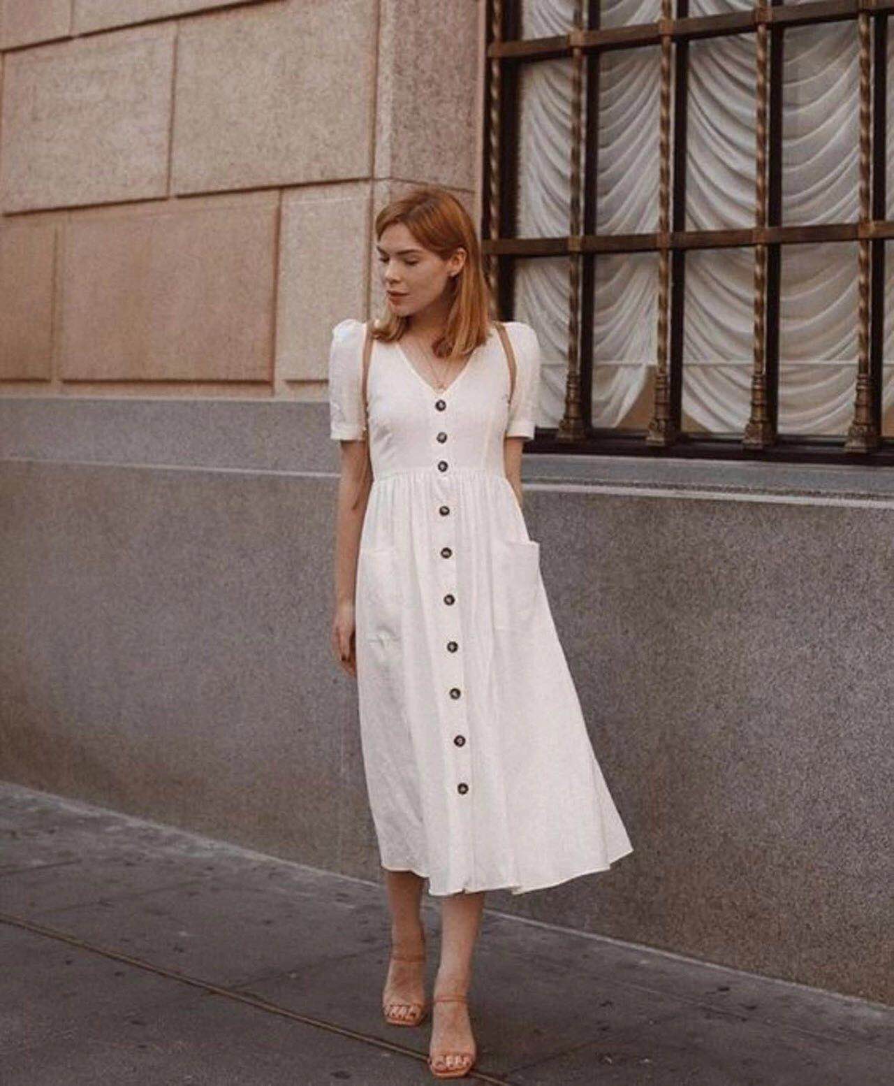 裙子穿松垮好看,裙子穿了不好看