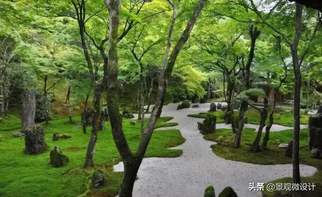 日本最有名枯山水庭院,日本枯山水效果图