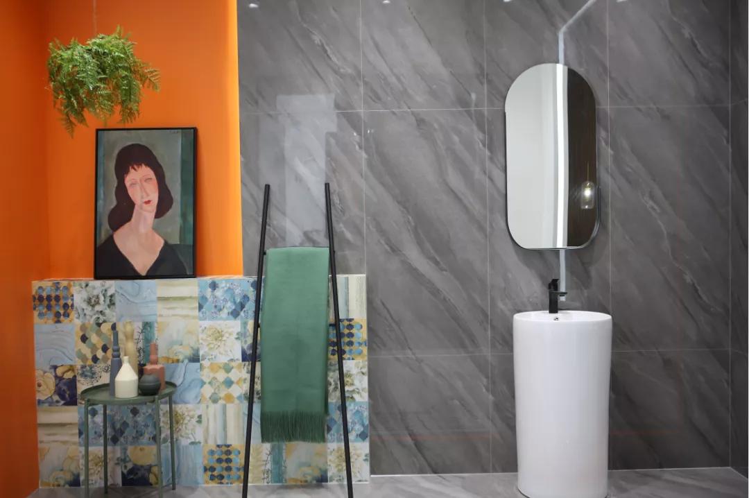 冠星王澜系列展厅效果,冠星王陶瓷佛山总部展厅