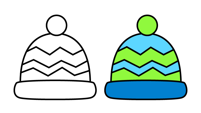 各类帽子简笔画,简笔画帽子图片大全上色