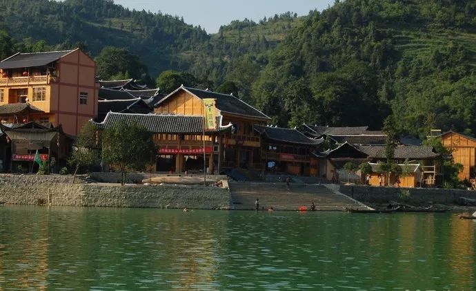 重庆酉阳酉水河风景,重庆酉阳官清乡石板村风景