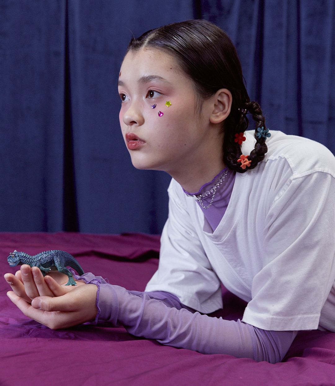 童年饰品金蝴蝶,童年土味发饰效果图