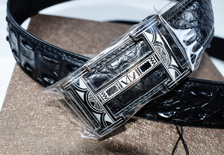 「验货」V.V.Brown鳄鱼皮腰带