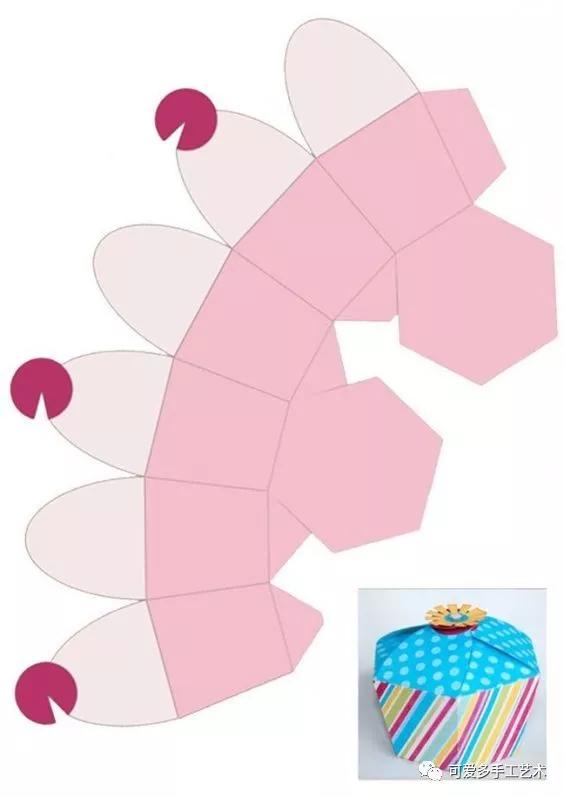 diy礼品盒花,大号礼品盒diy图案