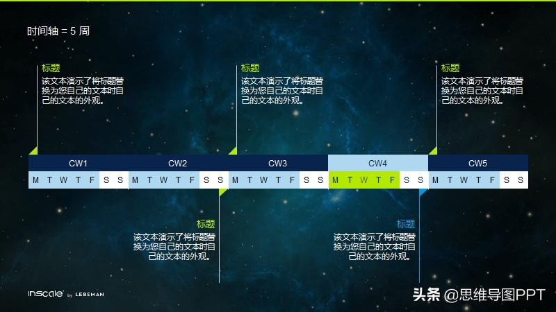 黄绿色ppt模板简约过渡页,以黄蓝绿为基础色调的ppt模板