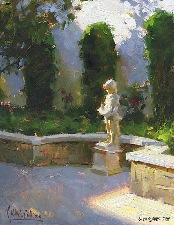 美国艺术家乔biwler油画作品赏析,丽莎印象派油画欣赏