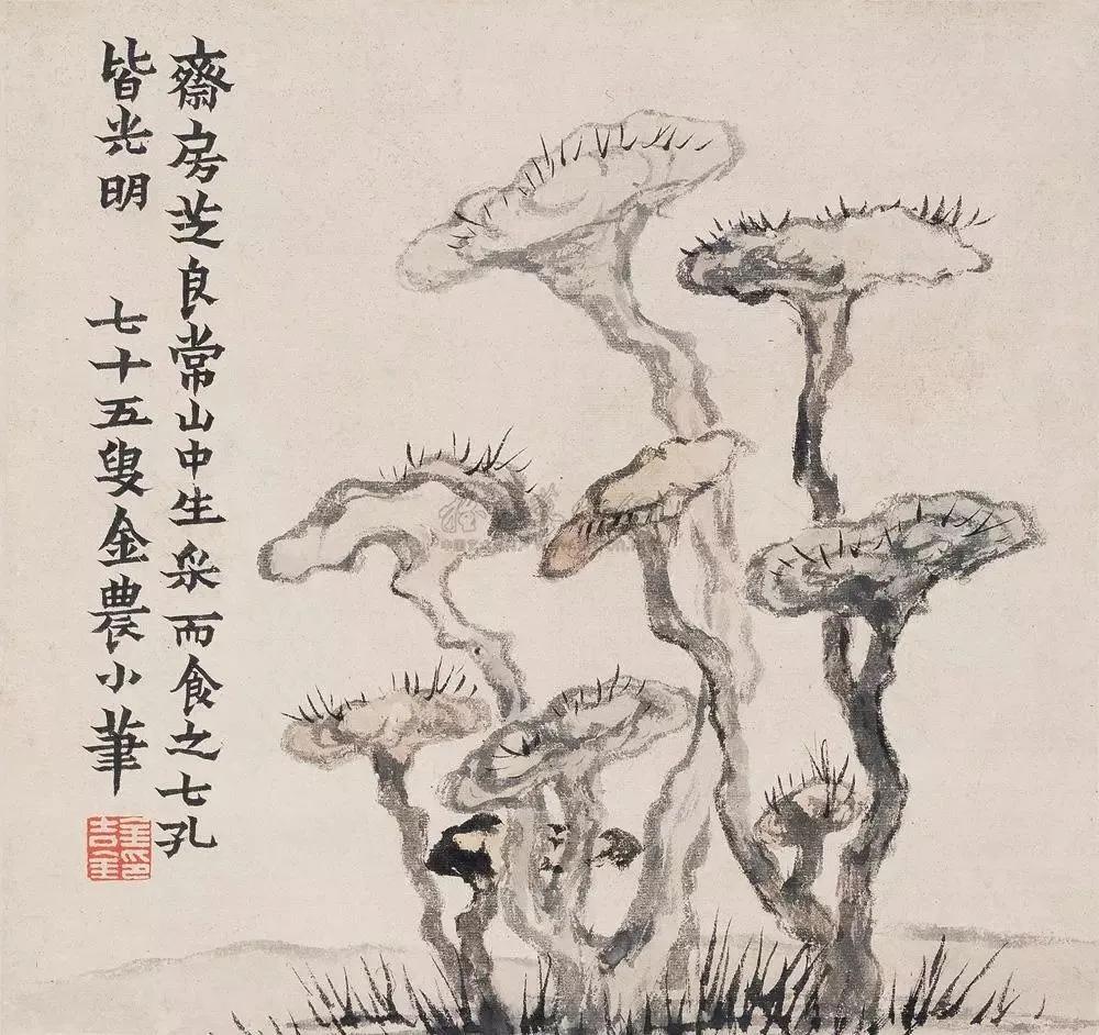 世间真有神仙草，但得灵芝享如意！画家笔下的灵芝图真灵