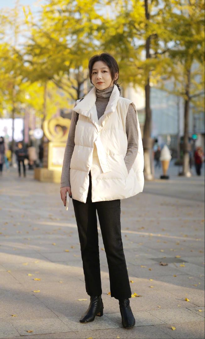 150-155小个子冬季搭配羽绒服短款,保暖好穿羽绒服推荐小个子显瘦