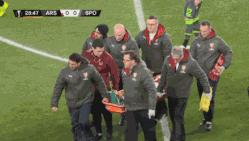 脚裸90度变形！枪手玻璃大将再受重伤，赛季报销恐危及职业生涯