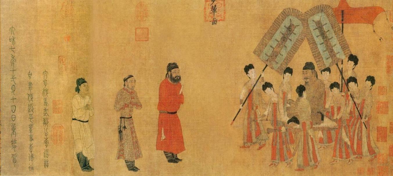 唐代女子流行的穿搭,唐朝女性抹胸长裙搭配